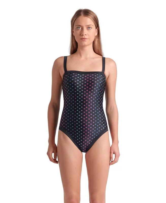W ARENA RAINBOW MONOGRAM SWIM 