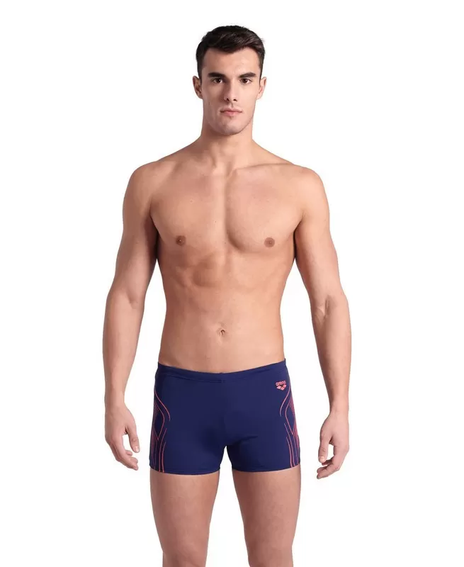 MENS ARENA REFLECTING SWIM SHORT NAVY 