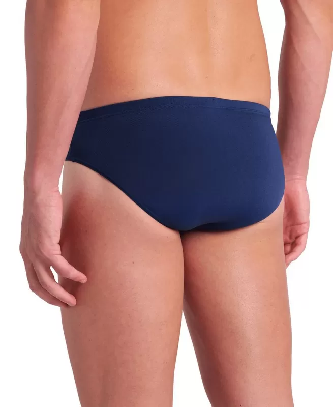 MENS ARENA REFLECTING SWIM BRIEFS NAVY-WHITE 