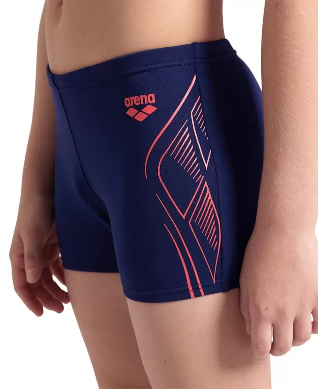 BOYS ARENA REFLECTING SWIM SHORT NAVY 
