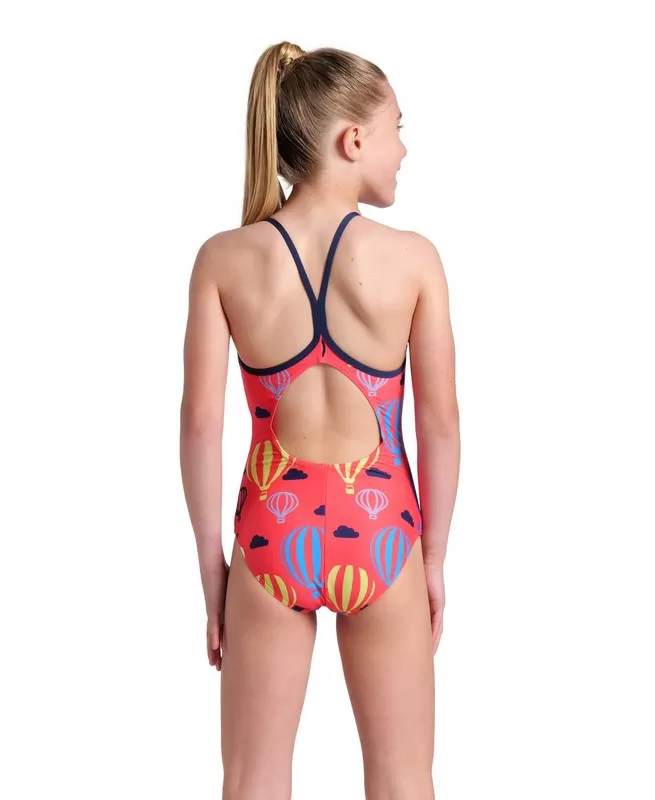 G ARENA BALLOONS SWIMSUIT LIGHTDROP BACK CORAL 