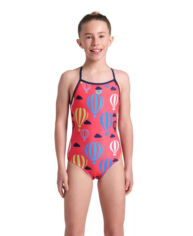 G ARENA BALLOONS SWIMSUIT LIGHTDROP BACK CORAL 