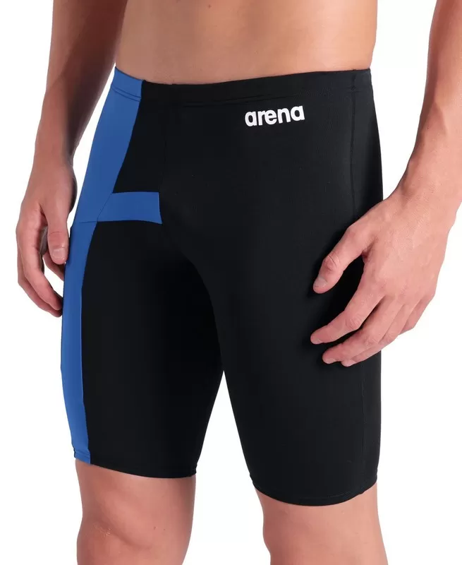 MENS ARENA DIAMOND SWIM JAMMER BLACK-ROYAL 