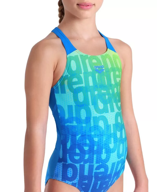 G ARENA MULTI COLOURS SWIMSUIT V BLUE 