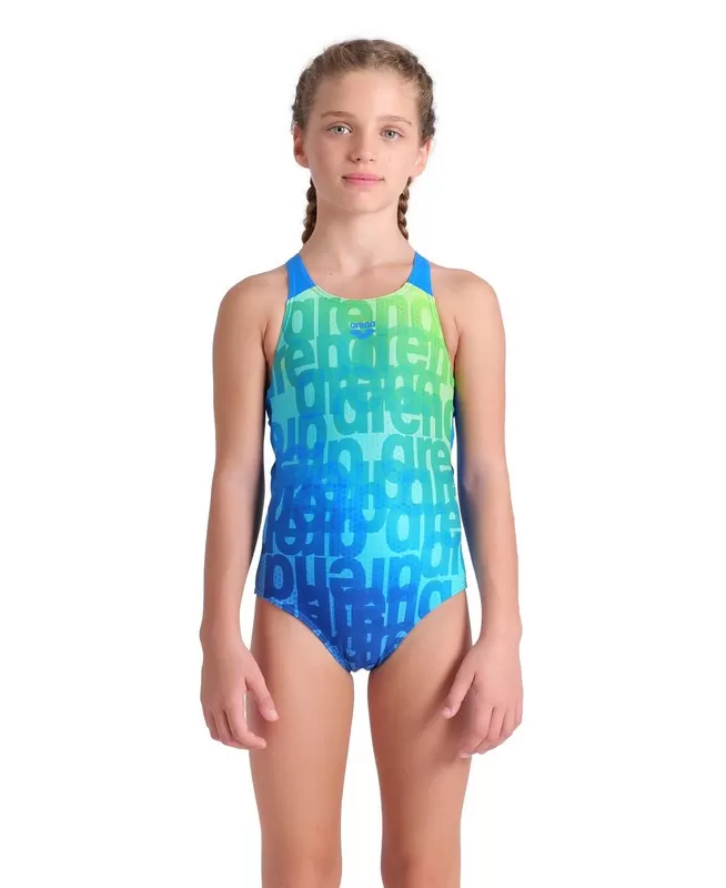 G ARENA MULTI COLOURS SWIMSUIT V BLUE 