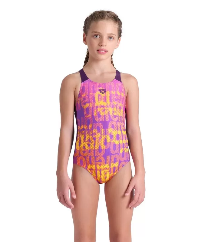GIRL'S ARENA MULTI COLOURS SWIMSUIT V BA 