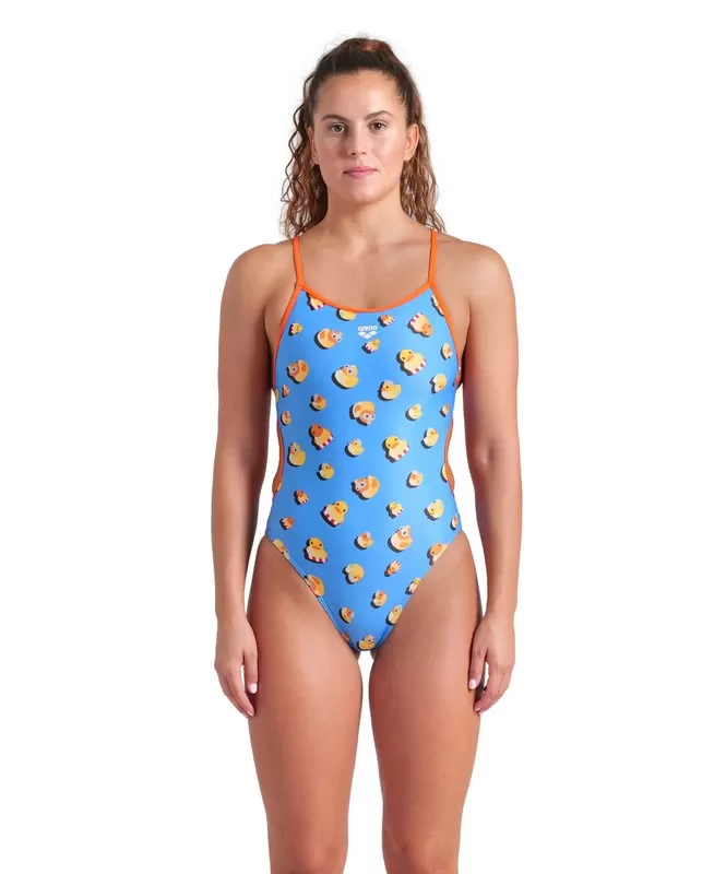 W ARENA DUCKS SWIMSUIT LACE BACK 