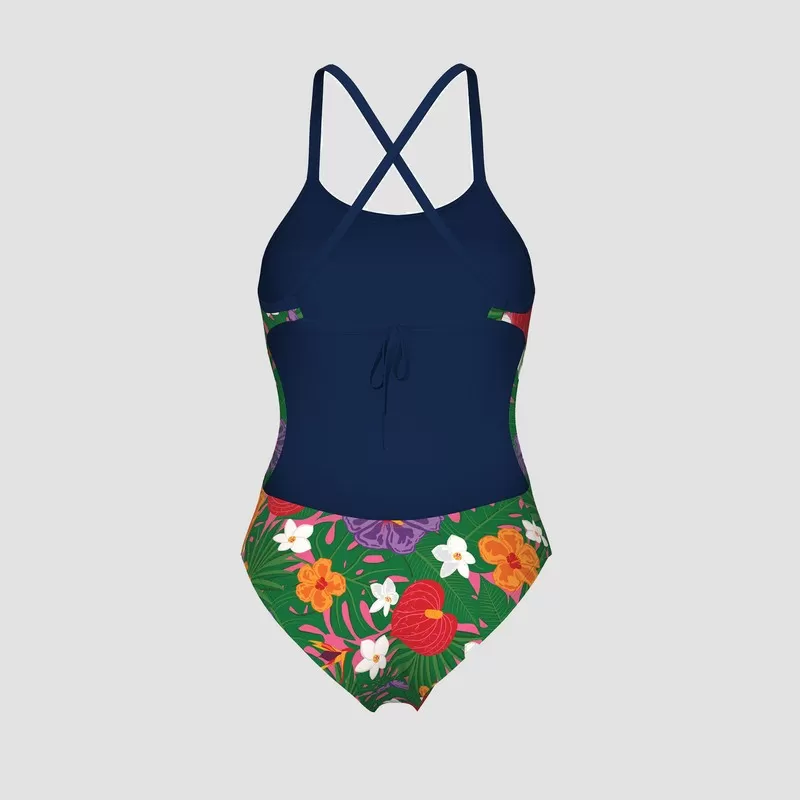 W ARENA RAIN FOREST SWIMSUIT TIE B 