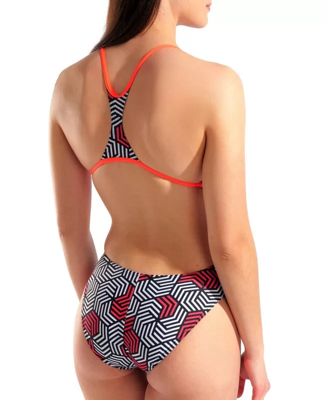 W ARENA GEOMETRY SWIMSUIT SWIM BOO 