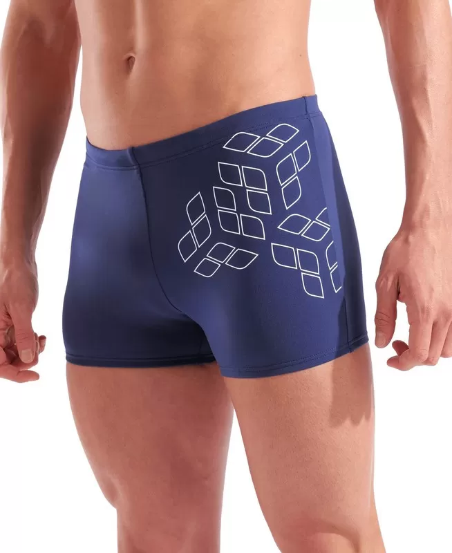M ARENA KIKKO GRAPHIC SWIM SHORT NAVY-WHITE KUPAĆI ZA PLIVANJE 