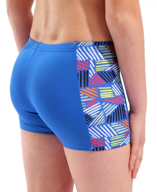 B ARENA CANDIES SWIM SHORT ROYAL-MULTI BLUE 