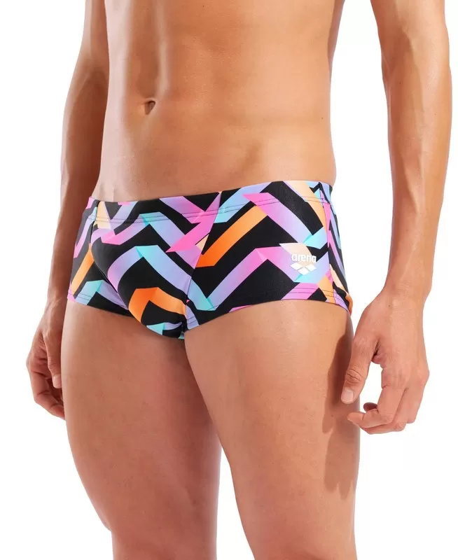 M ARENA TEXTURE SWIM LOW WAIST SHORT NAVY MULTI 