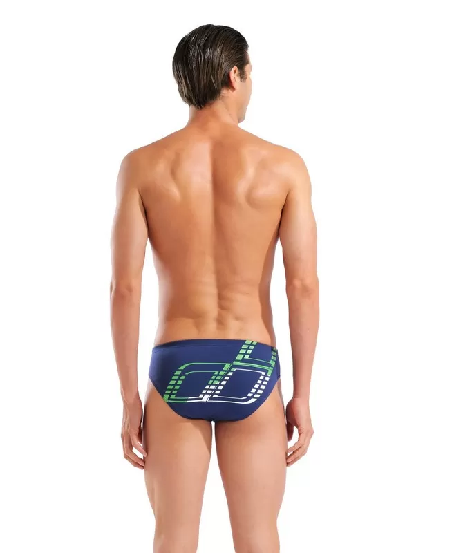 M ARENA GRAPHIC SWIM BRIEFS NAVY 