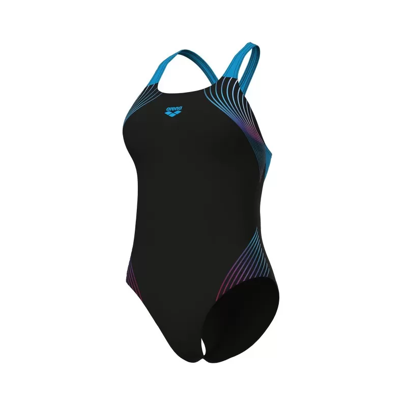 W ARENA NUANCE SWIMSUIT SWIM BLACK-TURQUOISE 