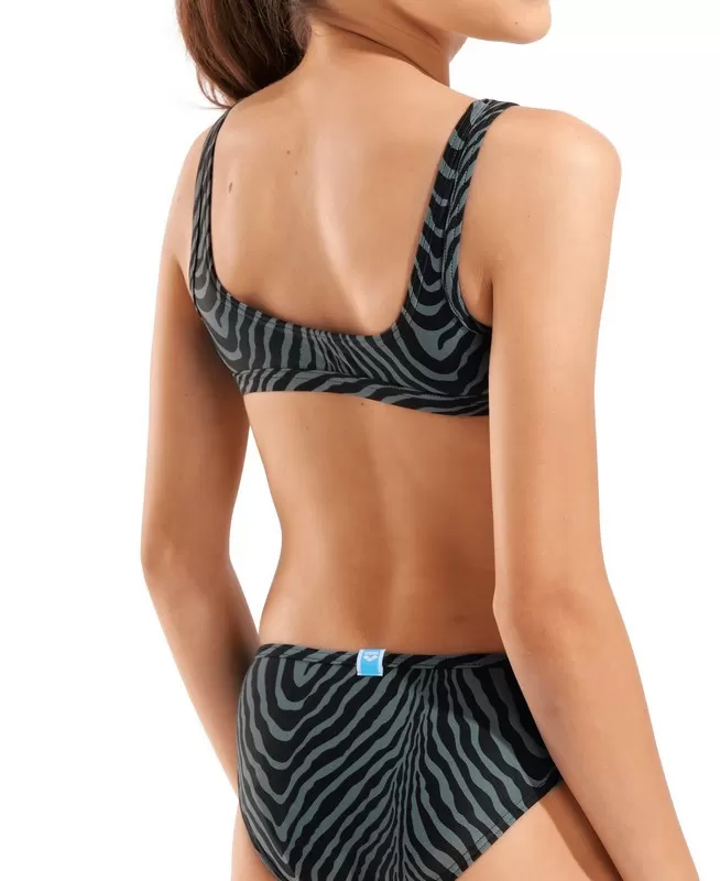 G ARENA WATER PRINT BIKINI BRALETTE