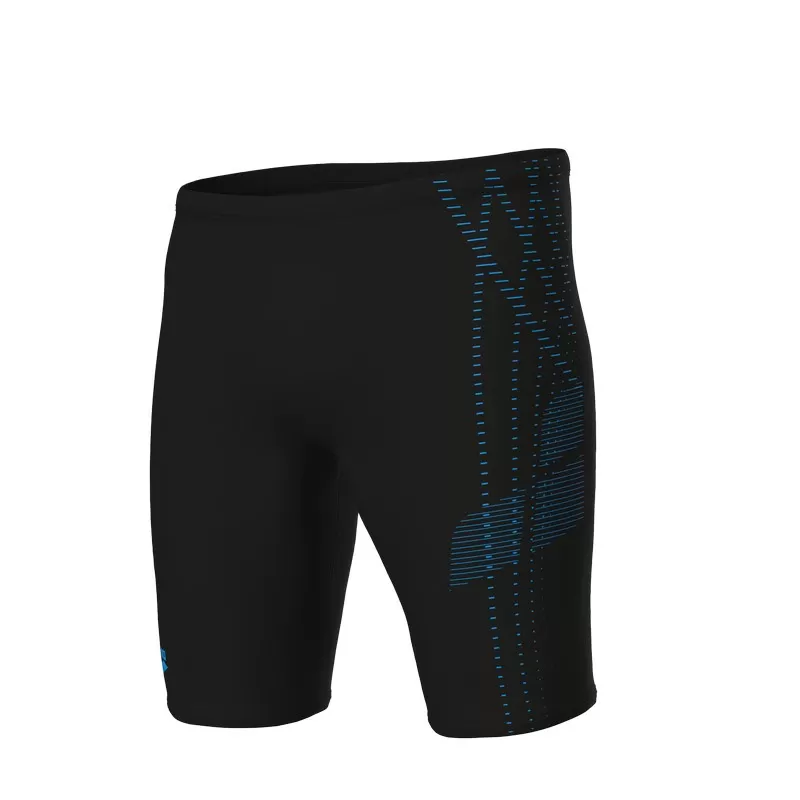 M ARENA ASYMMETRICAL DESIGN SWIM JAMMER BLACK-TURQUOISE 
