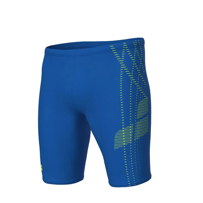 M ARENA ASYMMETRICAL DESIGN SWIM JAMMER  ROYAL-ARTIC LIME 