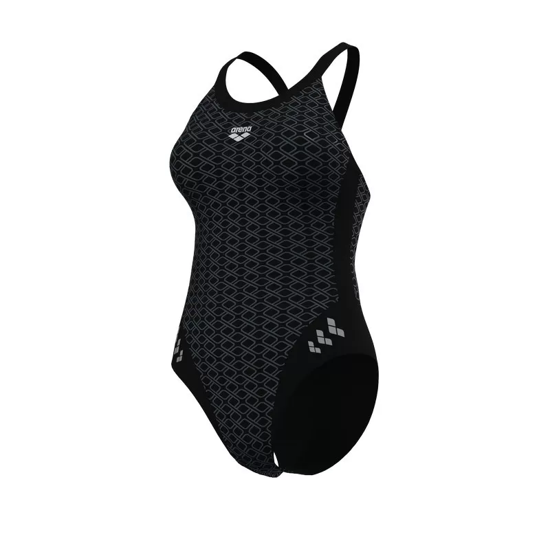 W ARENA MONOGLOW SWIMSUIT BLACK MULTI 
