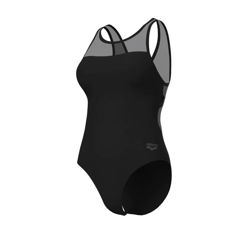 W ARENA MESH SWIMSUIT CROSS BLACK 