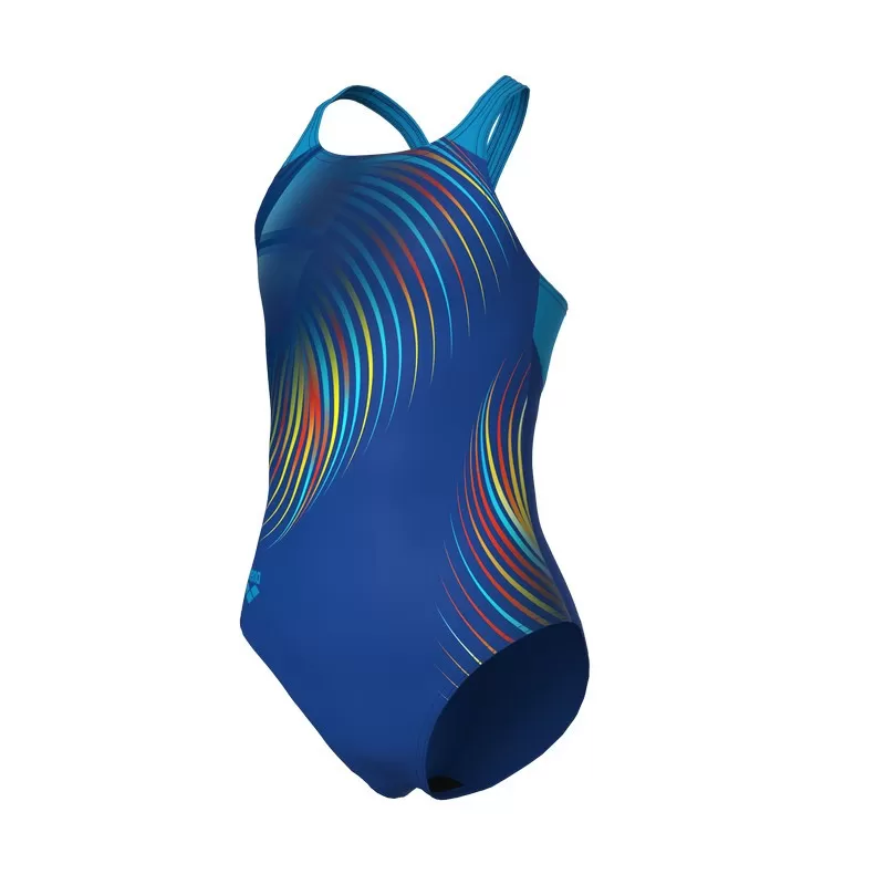 G ARENA PINWHEEL SWIMSUIT ROYAL MULTI 