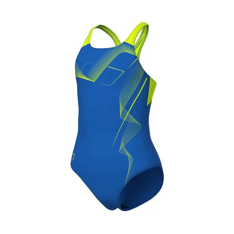 G ARENA VIBE SWIMSUIT SWIM ROYAL-ARTIC LIME 