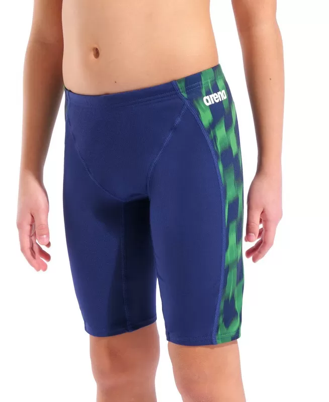B ARENA WAVE SWIM JAMMER NAVY-TEAM BLUE GREEN 