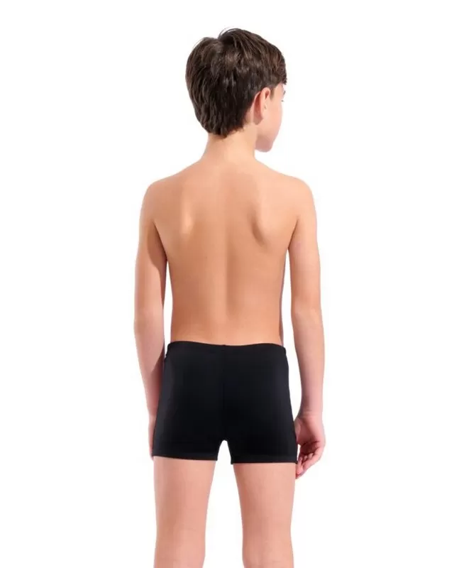 B ARENA BOLD SWIM SHORT BLACK-BRIGHT CORAL 