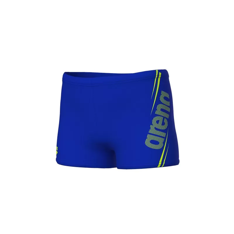 B ARENA BOLD SWIM SHORT NEON BLUE 
