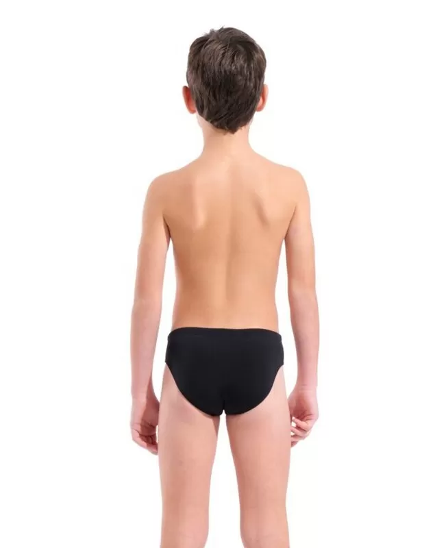 B ARENA BOLD SWIM BRIEFS BLACK-BRIGHT CORAL 