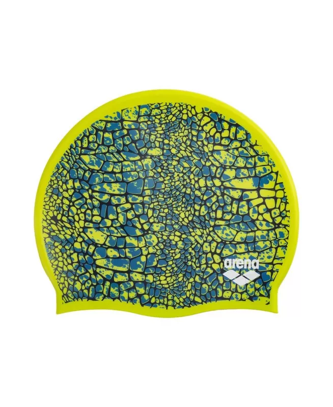 FLAT SILICONE SNAKESKIN GREEN MULTI 