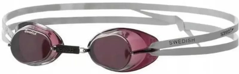 SPEEDO SWEDISH GOGGLE MIRROR SMOKE/SILVER 