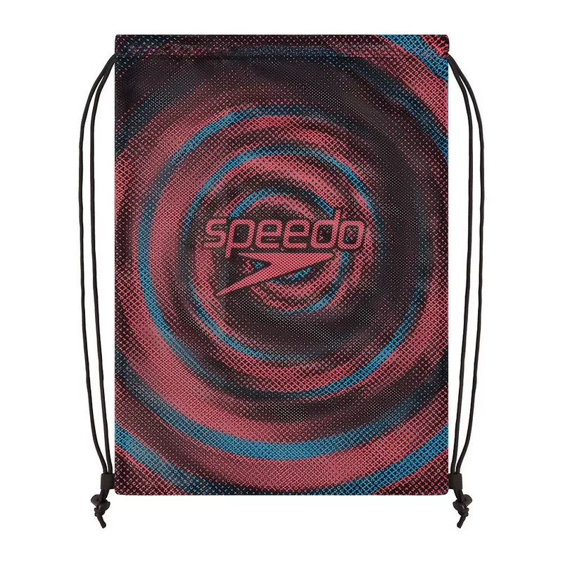 SPEEDO PRNT MESH BAG RED/BLU 